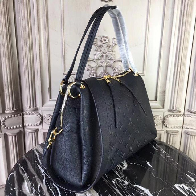 Сумка Louis Vuitton Monogram Empreinte Leather Ponthieu PM M43719 "Black" фото № 3