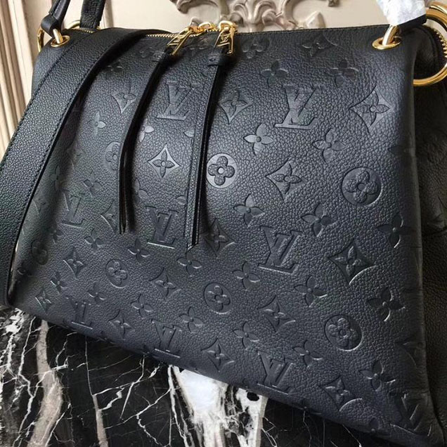 Сумка Louis Vuitton Monogram Empreinte Leather Ponthieu PM M43719 "Black" фото № 5