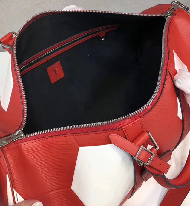 Сумка Louis Vuitton M52121 Keepall Bandouliere 50 Travel Bag Epi Leather "Red" фото № 10