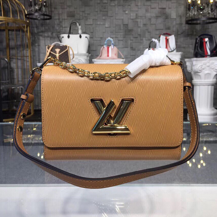 Сумка Louis Vuitton Twist MM M51884 Camel Epi Leather "Beige" фото № 2