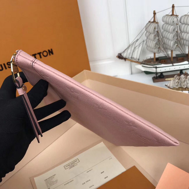 Клатч Louis Vuitton M62938 Daily Pouch Monogram Empreinte Leather Rose Poudre "Pink" фото № 10