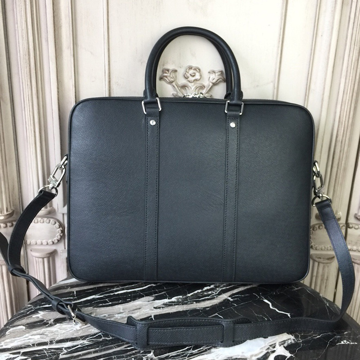 Портфель Louis Vuitton Porte-Documents Voyage PM M30638 Taiga Leather "Black" фото № 4