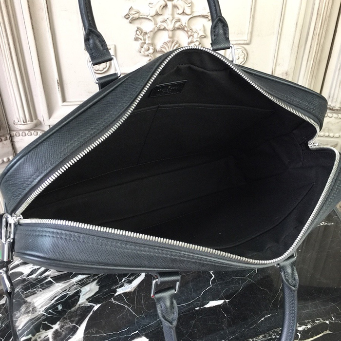 Портфель Louis Vuitton Porte-Documents Voyage PM M30638 Taiga Leather "Black" фото № 8