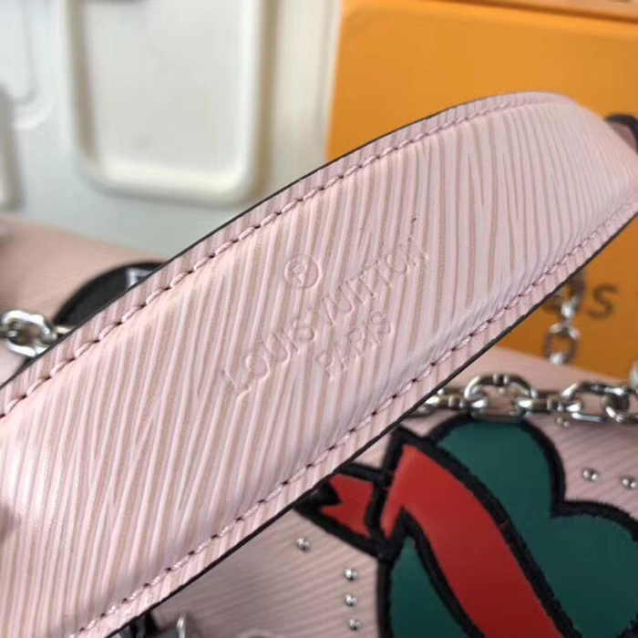 Сумка Louis Vuitton Twist MM M52487 Epi Leather Rose Ballerine Light "Pink" фото № 7