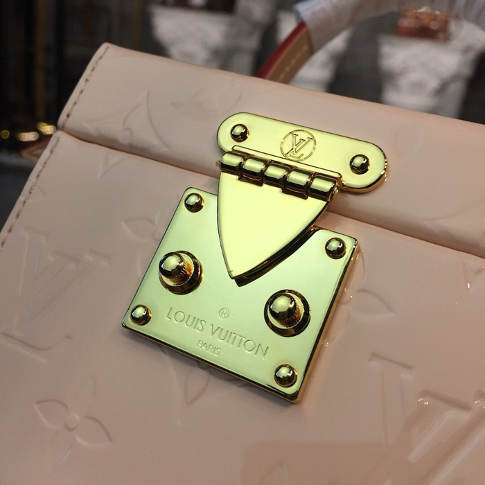 Сумка Louis Vuitton Bleecker Box M52516 Monogram Vernis Rose Ballerine Pink "Black" фото № 5