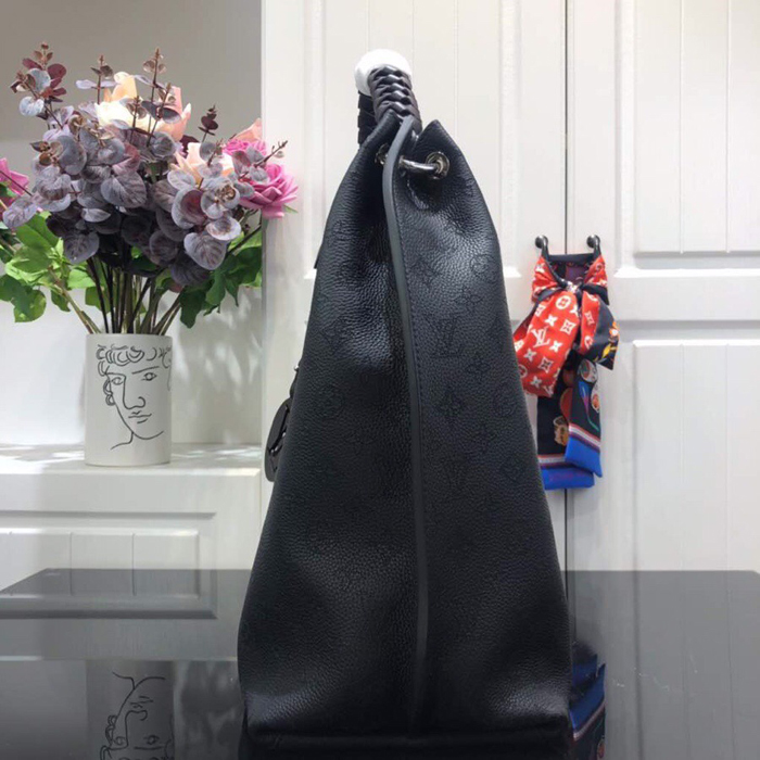 Сумка Louis Vuitton Carmel M52950 Mahina Leather "Black" фото № 5