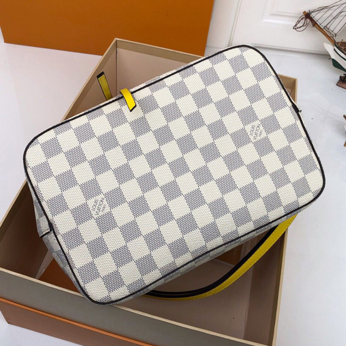 Сумка Louis Vuitton NeoNoe N40151 Damier Azur Canvas Pineapple Yellow "White" фото № 5