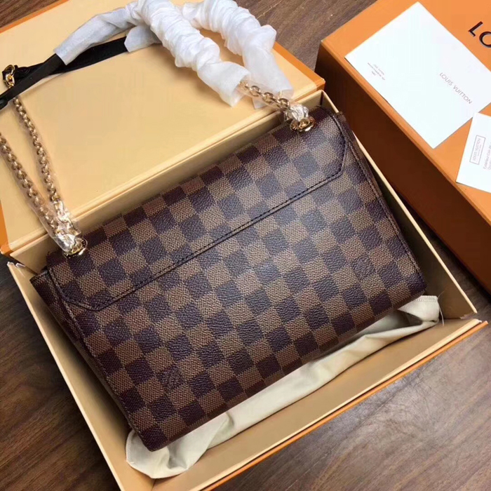 Сумка Louis Vuitton Vavin PM N40108 Damier Ebene Canvas Black "Brown" фото № 3