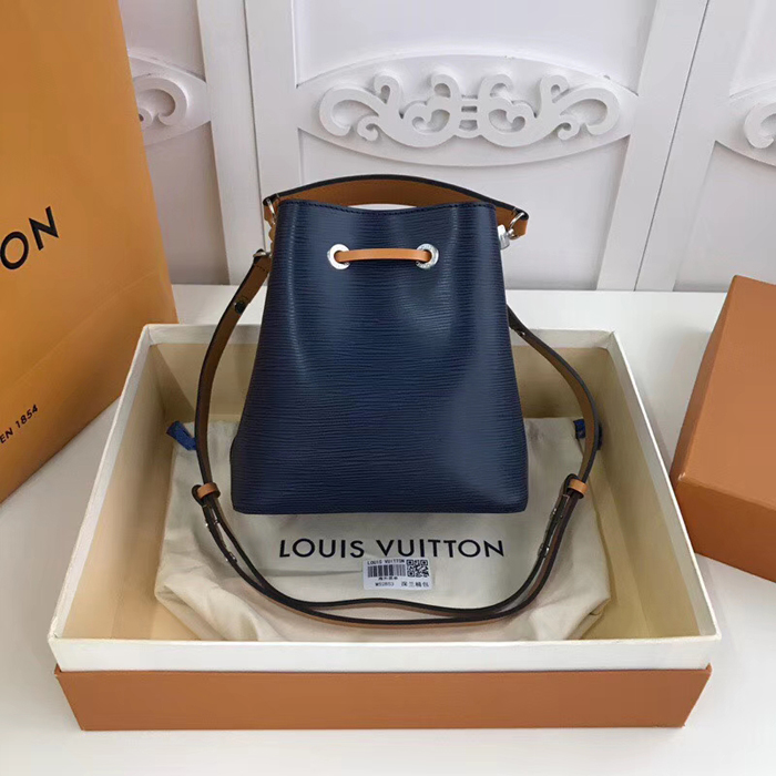 Сумка Louis Vuitton NeoNoe BB M53610 Epi Leather Indigo Safran "Navy Blue" фото № 3