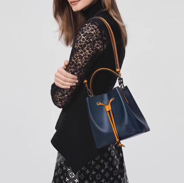 Сумка Louis Vuitton NeoNoe BB M53610 Epi Leather Indigo Safran "Navy Blue" фото № 10