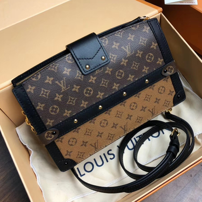 Сумка Louis Vuitton Trunk Clutch M43596 Monogram Canvas "Brown" фото № 3