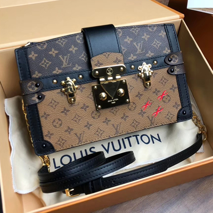 Сумка Louis Vuitton Trunk Clutch M43596 Monogram Canvas "Brown" фото № 2