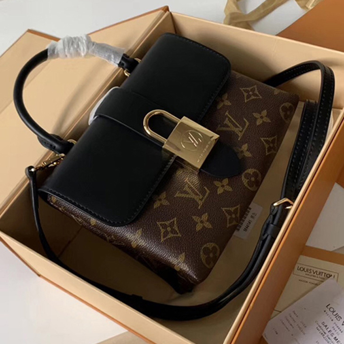 Сумка Louis Vuitton Locky BB M44141 Monogram Canvas Black "Brown" фото № 2