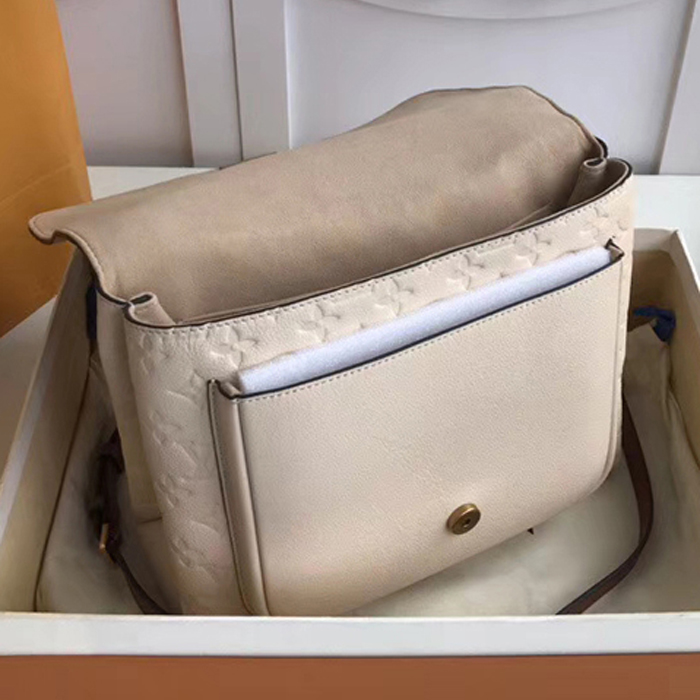 Сумка Louis Vuitton Marignan M44549 Monogram Empreinte Leather Creme "Beige" фото № 7