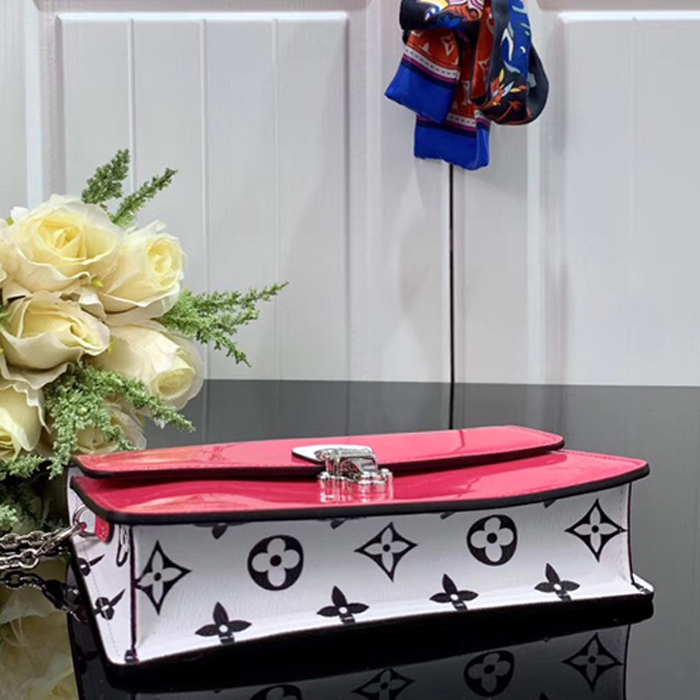 Сумка Louis Vuitton Cherrywood Chain Wallet M67793 Monogram Vernis Berlingot "Pink" фото № 5