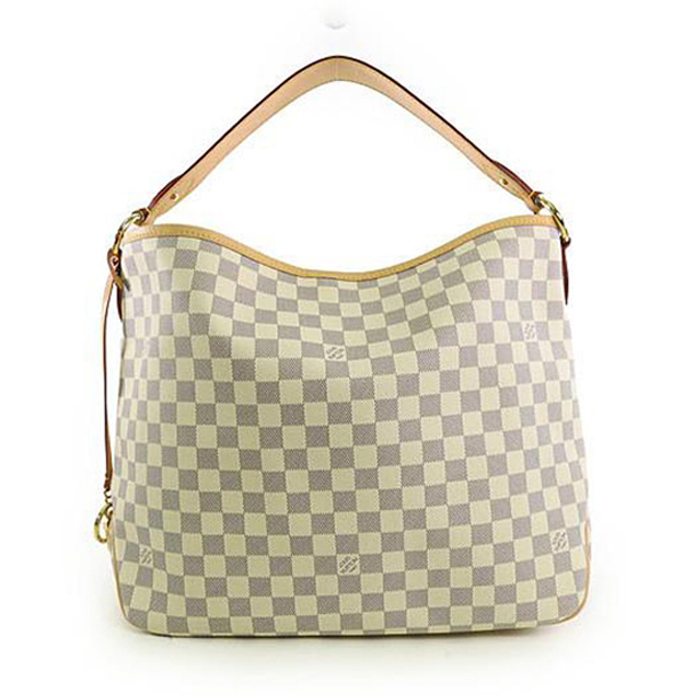 Сумка Louis Vuitton N41464 Delightful MM Hobo Bag Damier Azur Canvas "White" фото № 2