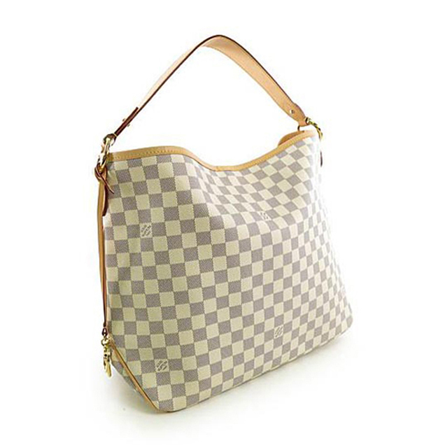Сумка Louis Vuitton N41464 Delightful MM Hobo Bag Damier Azur Canvas "White" фото № 3