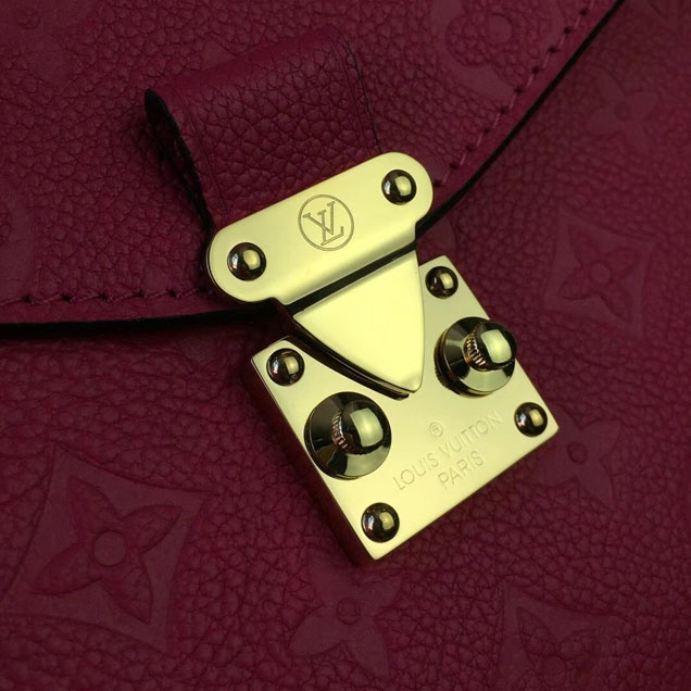 Сумка Louis Vuitton Pochette Metis 25cm Bag Monogram Empreinte Canvas Spring Summer 2018 Collection M44291 Freesia "Pink" фото № 3