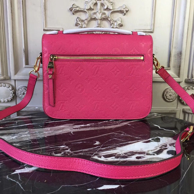 Сумка Louis Vuitton Pochette Metis 25cm Bag Monogram Empreinte Canvas Spring Summer 2018 Collection M44291 Freesia "Pink" фото № 5