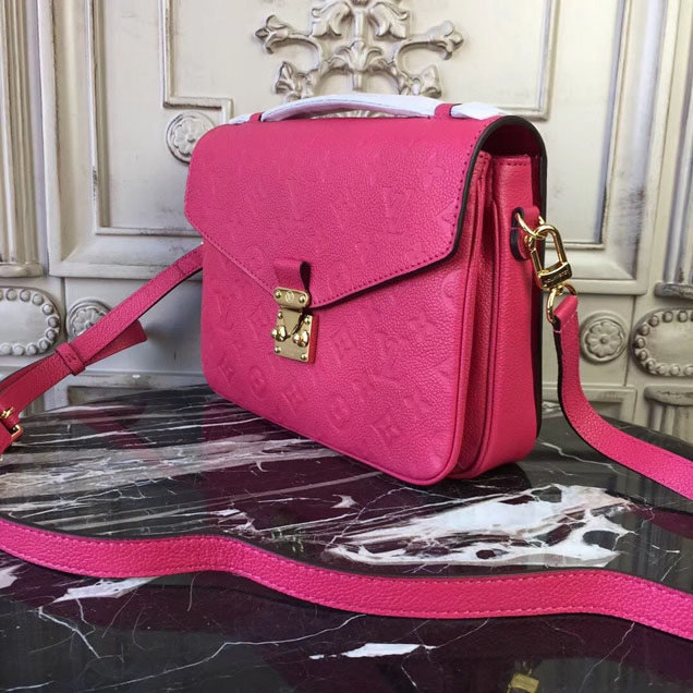 Сумка Louis Vuitton Pochette Metis 25cm Bag Monogram Empreinte Canvas Spring Summer 2018 Collection M44291 Freesia "Pink" фото № 6