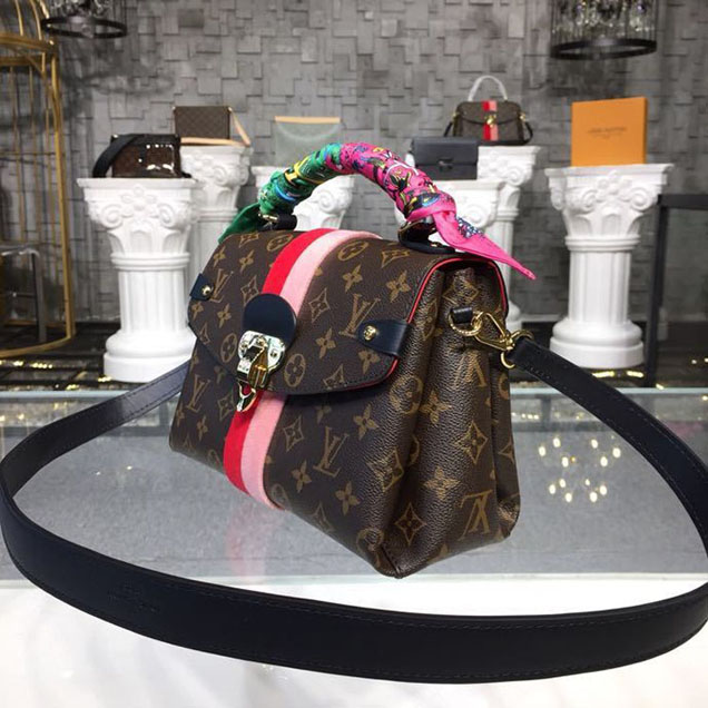 Сумка Louis Vuitton Georges BB Bag Monogram Canvas Fall Winter 2018 Collection M43866 Coquelicot Peche "Brown" фото № 3