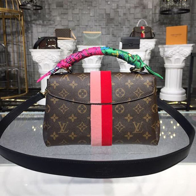 Сумка Louis Vuitton Georges BB Bag Monogram Canvas Fall Winter 2018 Collection M43866 Coquelicot Peche "Brown" фото № 4