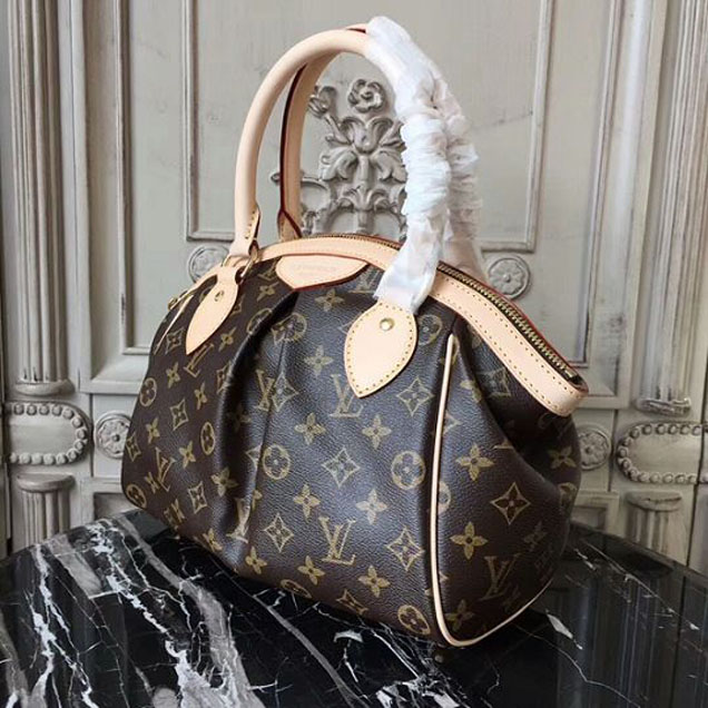 Сумка Louis Vuitton M40143 Tivoli PM Tote Bag Monogram Canvas "Brown" фото № 3