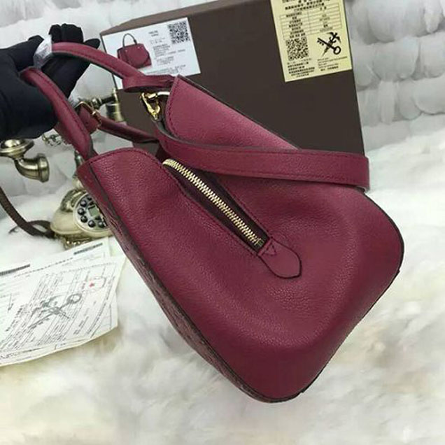 Сумка Louis Vuitton M41196 Montaigne MM Tote Bag Monogram Empreinte Leather "Purple" фото № 4