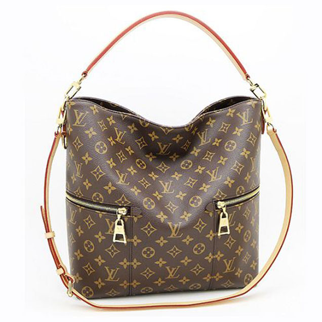 Сумка Louis Vuitton M41544 Melie Hobo Bag Monogram Canvas "Brown" фото № 2