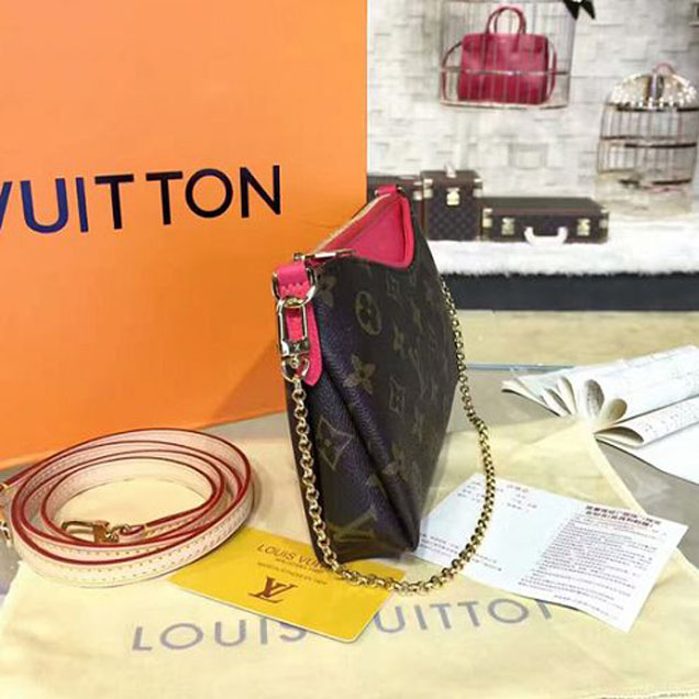Сумка Louis Vuitton M41638 Pallas Clutch Crossbody Bag Monogram Canvas "Brown" фото № 3