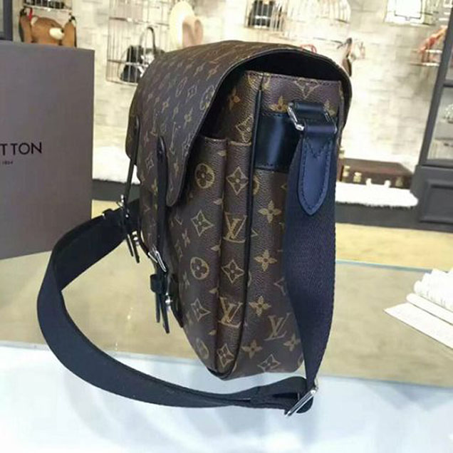 Сумка Louis Vuitton M41643 Christopher Messenger Bag Monogram Macassar Canvas "Brown" фото № 5