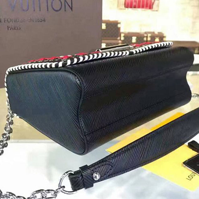 Сумка Louis Vuitton M42778 Twist MM Shoulder Bag Epi Leather "Black" фото № 5