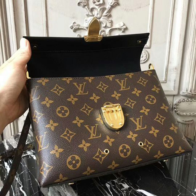 Сумка Louis Vuitton M43125 One Handle Flap Bag MM Shoulder Bag Monogram Canvas "Brown" фото № 8