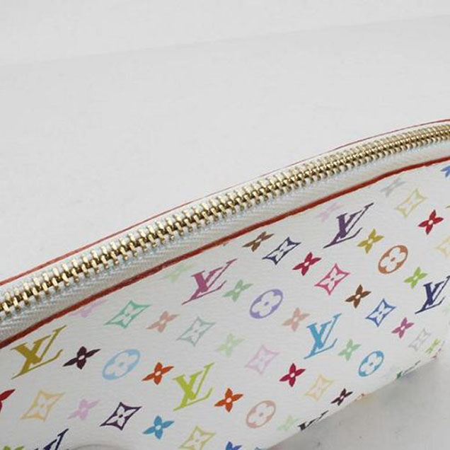Косметичка Louis Vuitton M47354 Cosmetic Pouch Monogram Multicolore Canvas "White" фото № 7