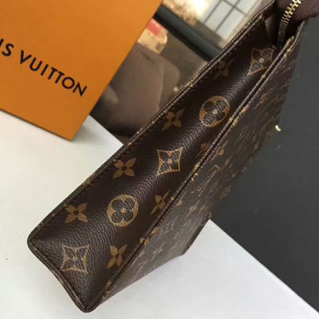Косметичка Louis Vuitton M47542 Toiletry Pouch 26 Monogram Canvas "Brown" фото № 6