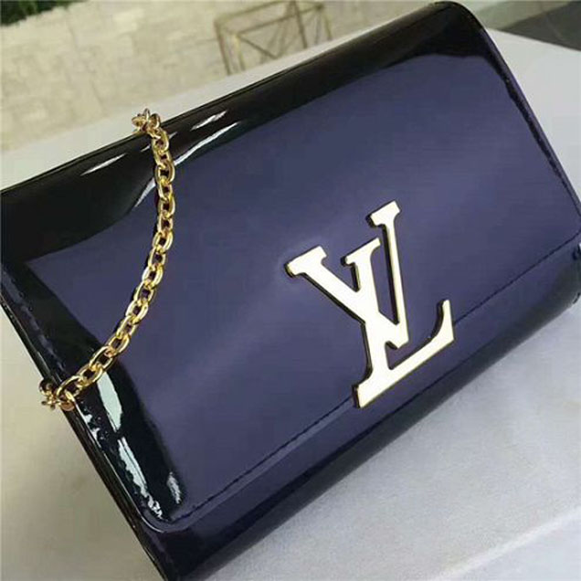 Сумка Louis Vuitton M51601 Louise Chain PM Crossbody Bag Monogram Vernis "Black" фото № 5