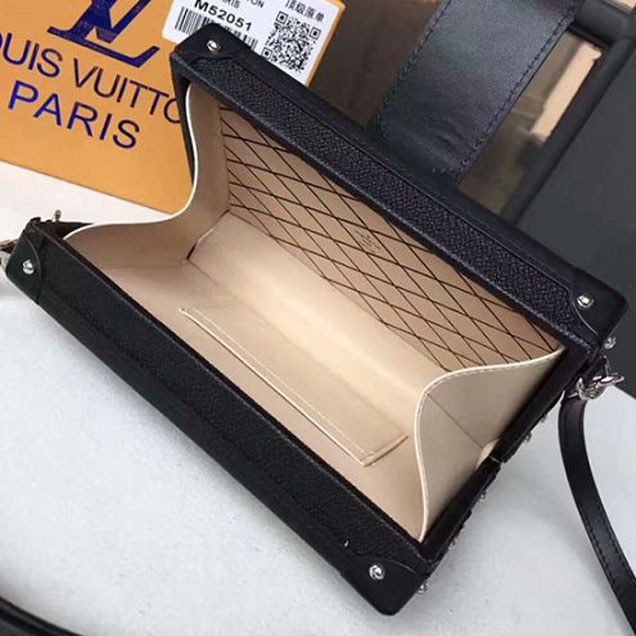 Сумка Louis Vuitton M52051 Petite Malle Crossbody Bag Epi Leather "Black" фото № 9