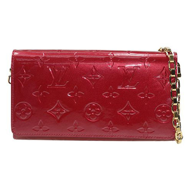 Сумка Louis Vuitton M90091 Chain Wallet Monogram Vernis "Red" фото № 2