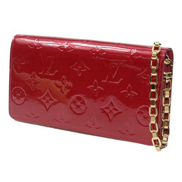 Сумка Louis Vuitton M90091 Chain Wallet Monogram Vernis "Red" фото № 3