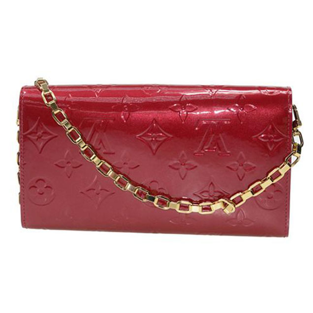 Сумка Louis Vuitton M90091 Chain Wallet Monogram Vernis "Red" фото № 4