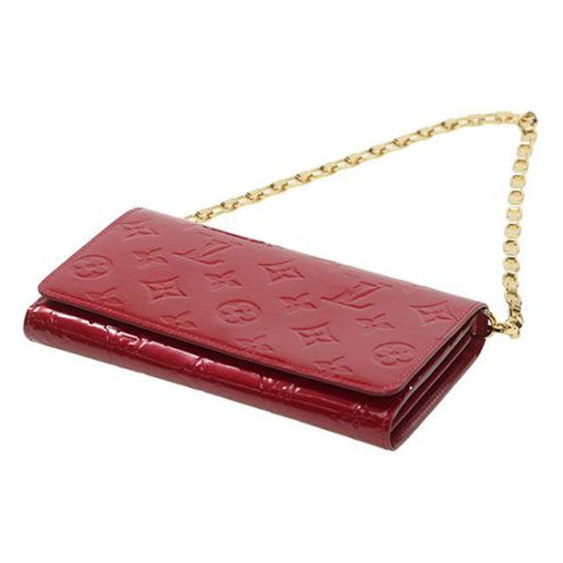Сумка Louis Vuitton M90091 Chain Wallet Monogram Vernis "Red" фото № 5