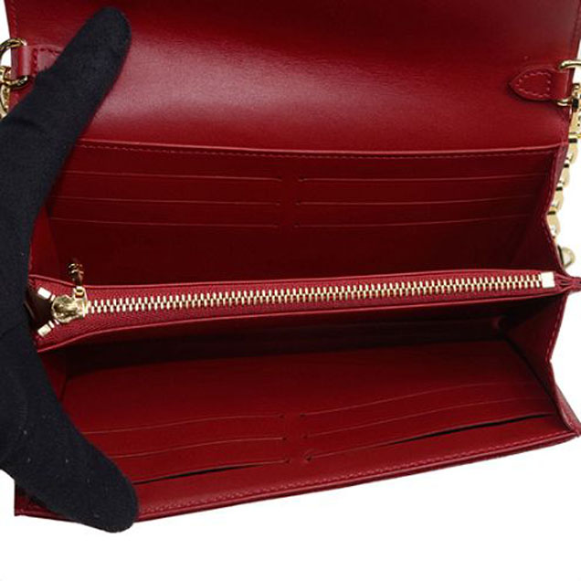 Сумка Louis Vuitton M90091 Chain Wallet Monogram Vernis "Red" фото № 6