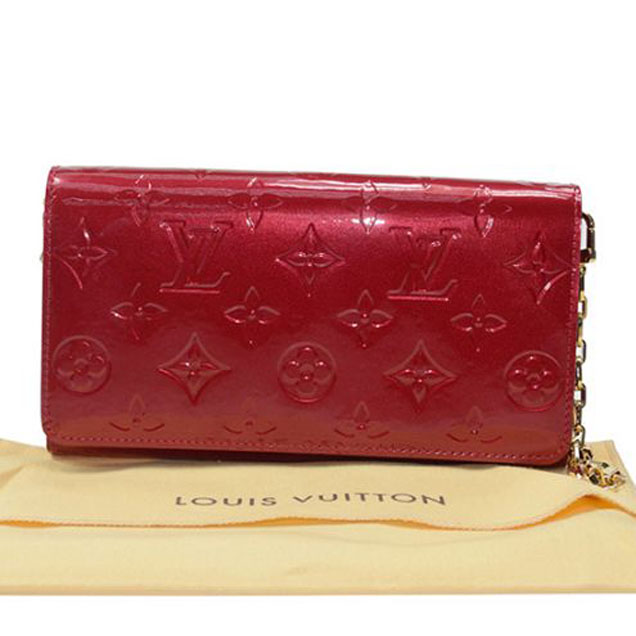 Сумка Louis Vuitton M90091 Chain Wallet Monogram Vernis "Red" фото № 7