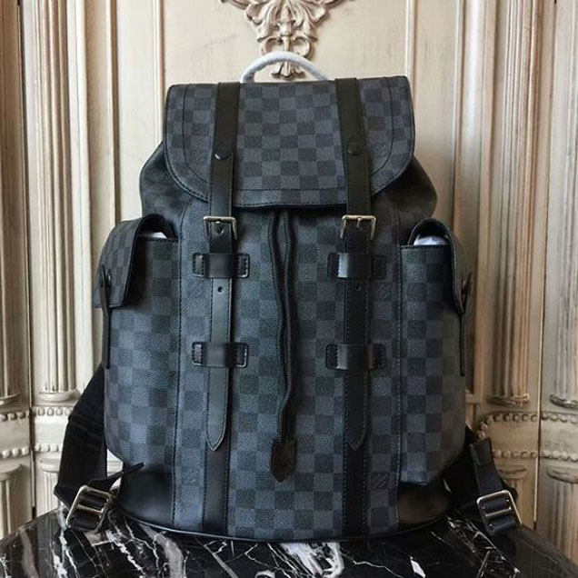 Рюкзак Louis Vuitton N41379 Christopher PM Backpack Damier Graphite Canvas "Graphite" фото № 2