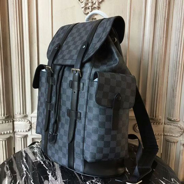 Рюкзак Louis Vuitton N41379 Christopher PM Backpack Damier Graphite Canvas "Graphite" фото № 3