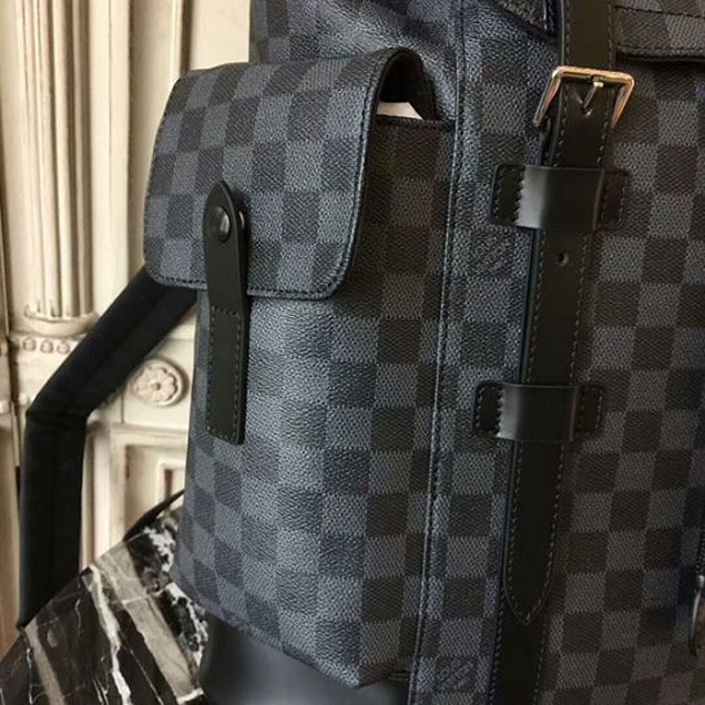 Рюкзак Louis Vuitton N41379 Christopher PM Backpack Damier Graphite Canvas "Graphite" фото № 6