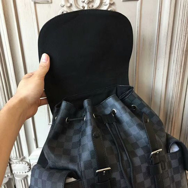 Рюкзак Louis Vuitton N41379 Christopher PM Backpack Damier Graphite Canvas "Graphite" фото № 8