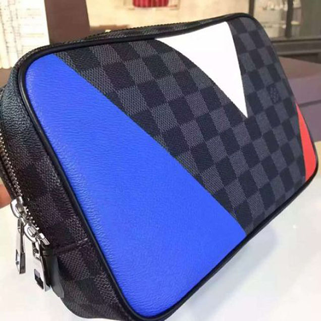Косметичка Louis Vuitton N41608 Toiletry Bag Damier Cobalt Canvas "Navy Blue" фото № 5