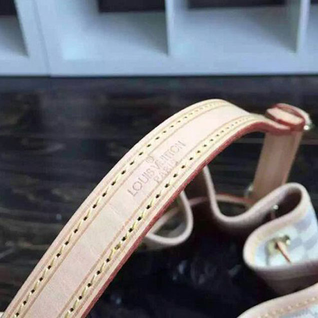 Сумка Louis Vuitton N42222 Noe Shoulder Bag Damier Azur Canvas "White" фото № 6