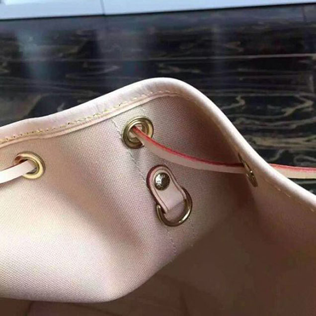 Сумка Louis Vuitton N42222 Noe Shoulder Bag Damier Azur Canvas "White" фото № 9